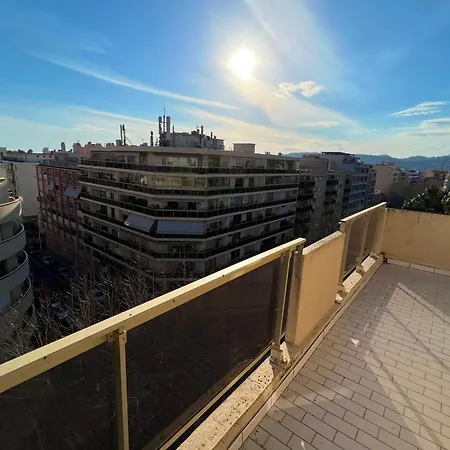 Juan Les Pins Town Center - 4 People - Floor Apartman *